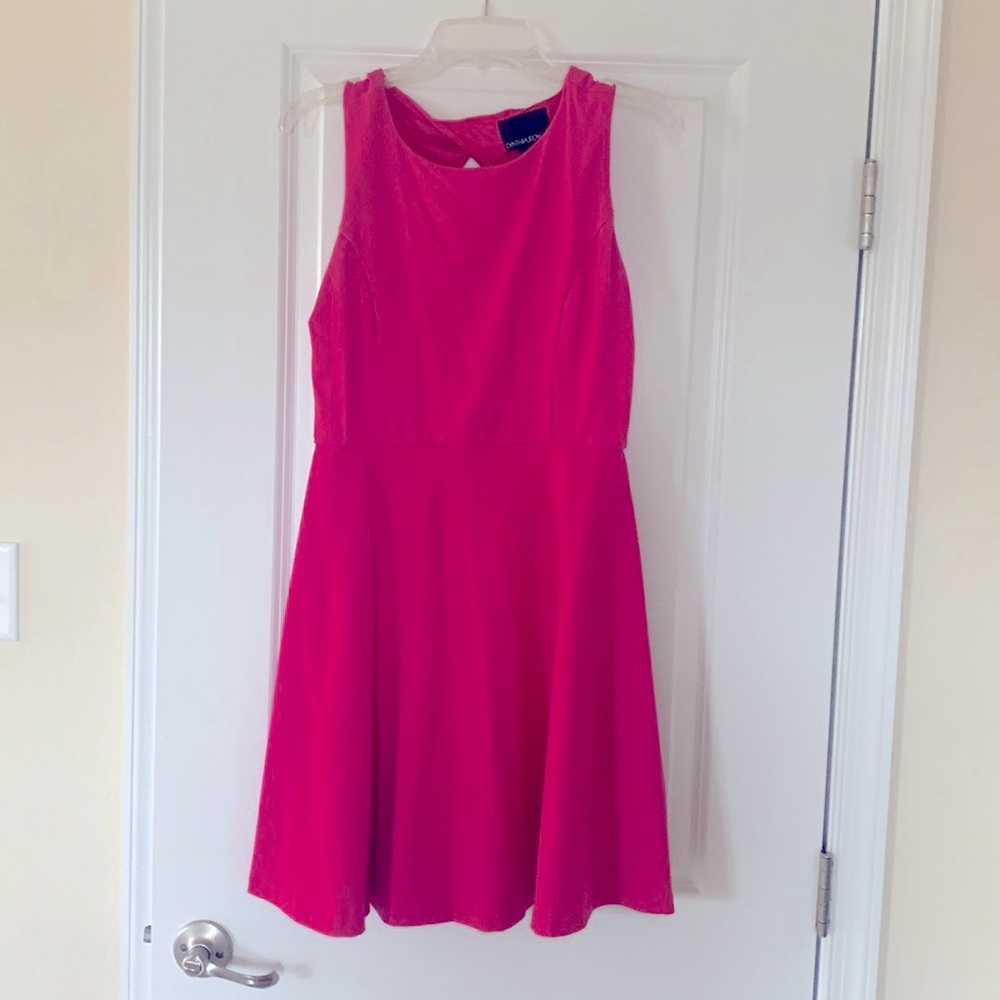 Cynthia Rowley pink fit and flare dress